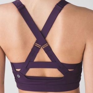 Lululemon Pure Practice Bra Size 4 Deep Zinfandel